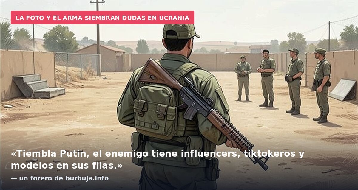 La foto y el arma siembran dudas en Ucrania: «Tiembla Putin, el enemigo tiene influencers, tiktokeros y modelos en sus filas.» — un forero de burbuja.info