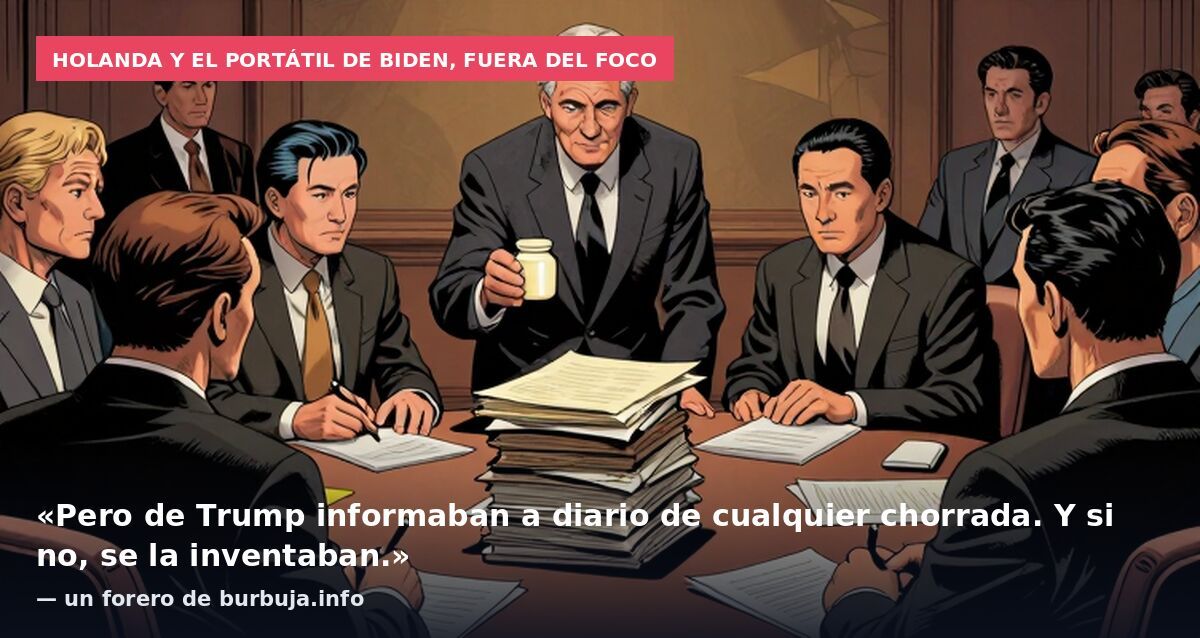 Holanda y el portátil de Biden, fuera del foco: «Pero de Trump informaban a diario de cualquier chorrada. Y si no, se la inventaban.» — un forero de burbuja.info