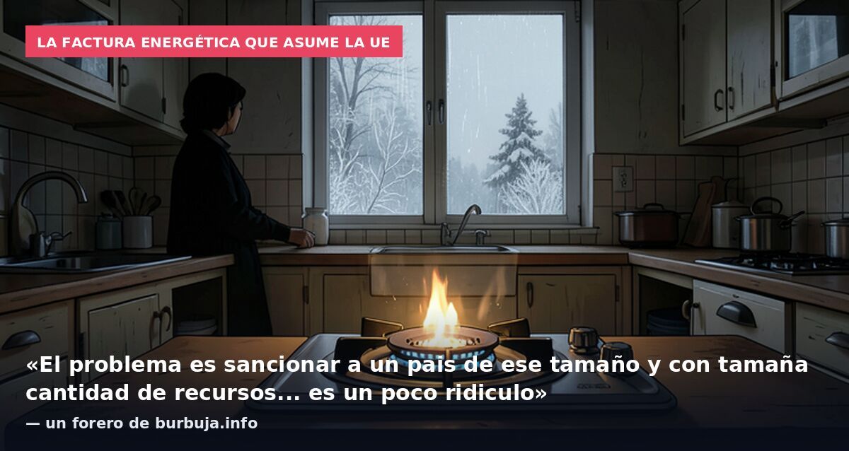 La factura energética que asume la UE: «El problema es sancionar a un pais de ese tamaño y con tamaña cantidad de recursos... es un poco ridiculo» — un forero de burbuja.info
