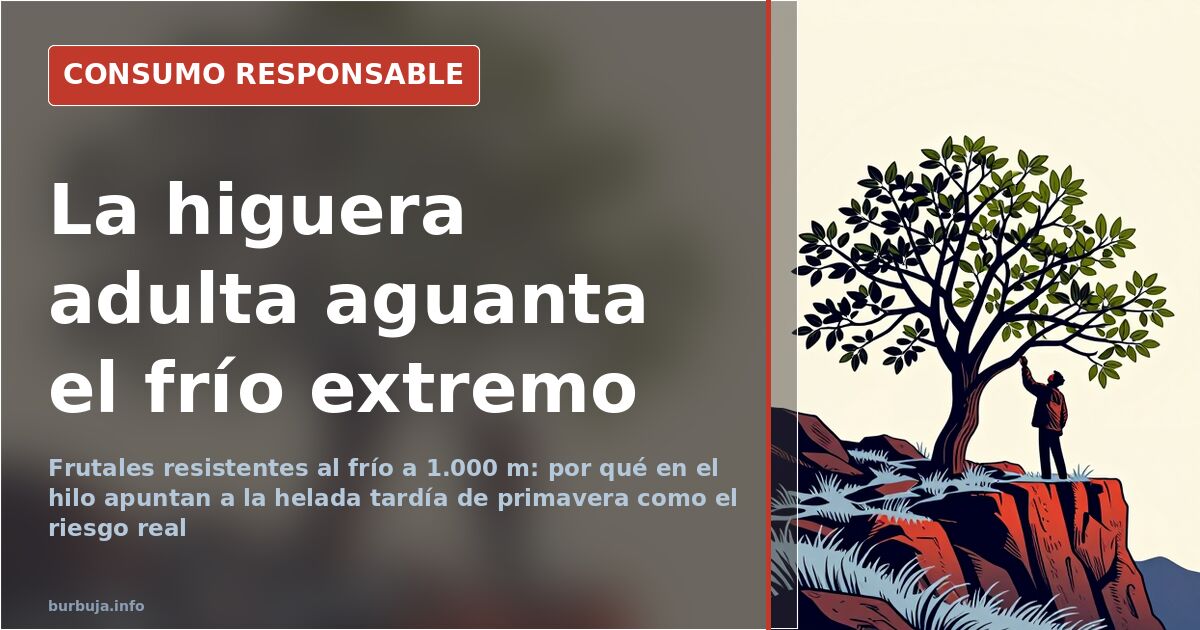 Higuera adulta en una parcela de suelo calizo, uno de los frutales resistentes propuestos para plantar en Castilla y León