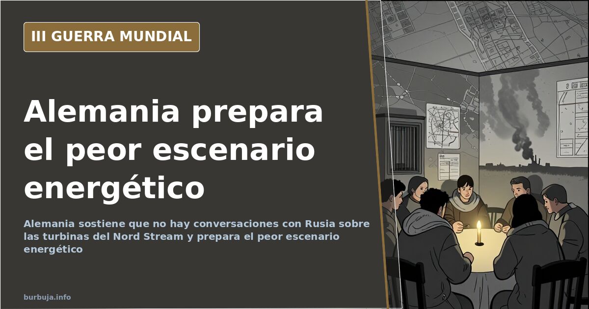Alemania se prepara para lo peor sin avances en las turbinas