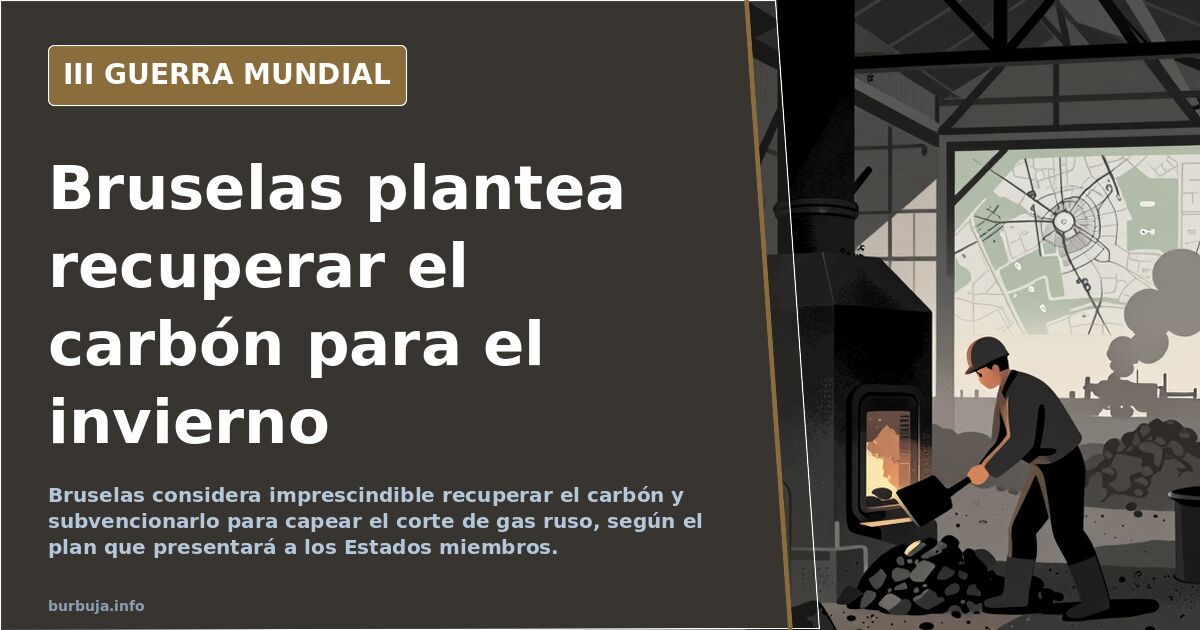 Silueta de una central térmica de carbón con torres de refrigeración y chimeneas humeantes bajo un cielo gris
