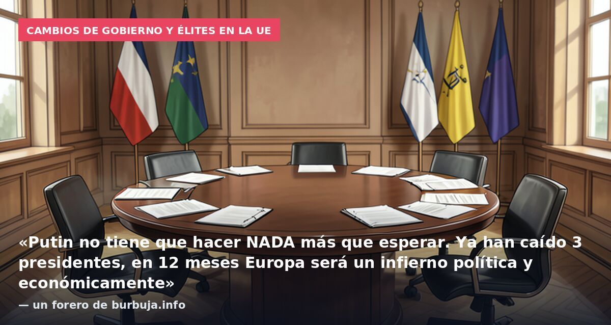 Cambios de gobierno y élites en la UE: «Putin no tiene que hacer NADA más que esperar. Ya han caído 3 presidentes, en 12 meses Europa será un infierno política y económicamente» — un forero de burbuja.info