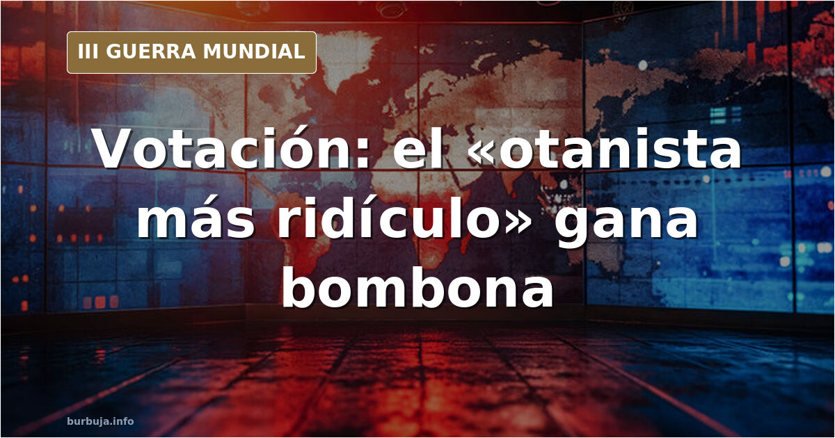 Votación sobre el otanista más ridículo en un foro de guerra de Ucrania con bombona de gas como premio