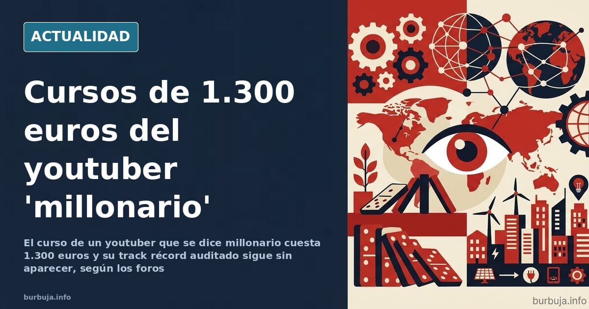 Un youtuber grabando un vídeo de formación financiera