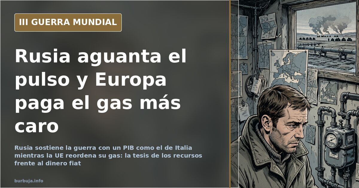 Por qué Rusia aguanta el pulso energético a toda Europa