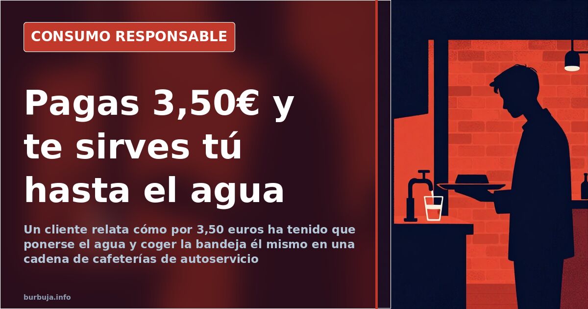Pagas 3,50€ y en la cafetería moderna te sirves tú el desayuno