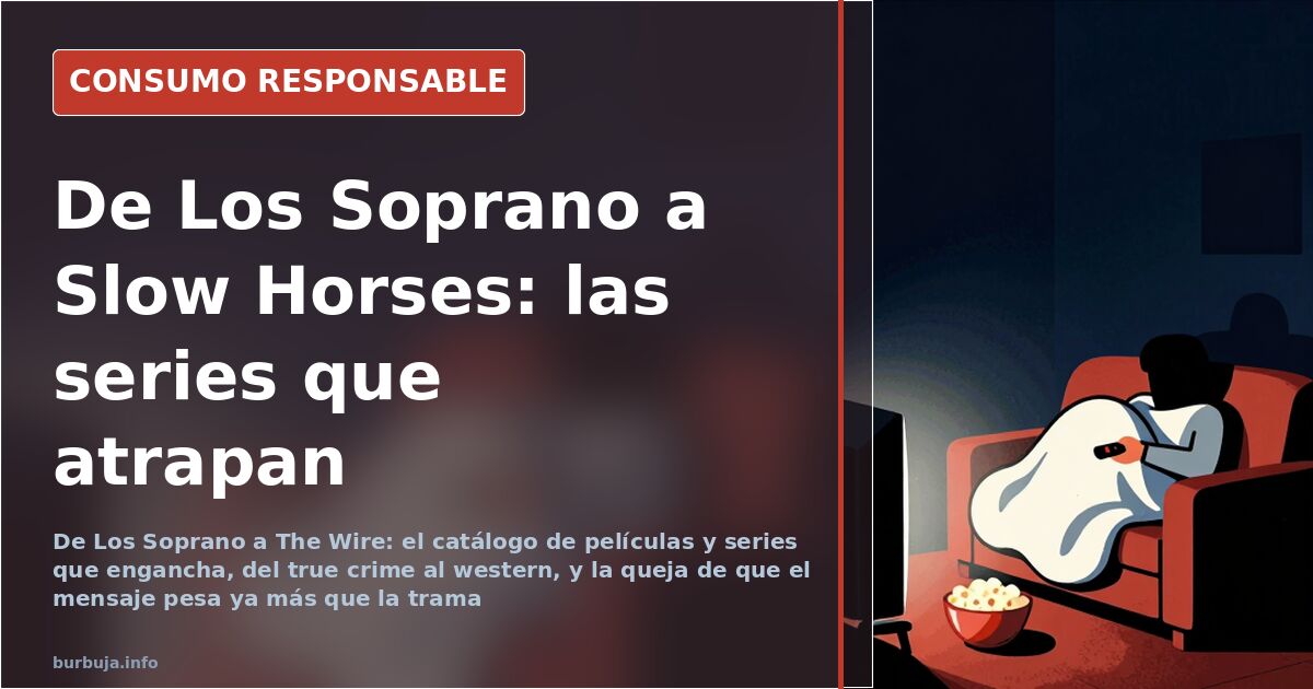 Series y películas que enganchan: de Los Soprano a Slow Horses