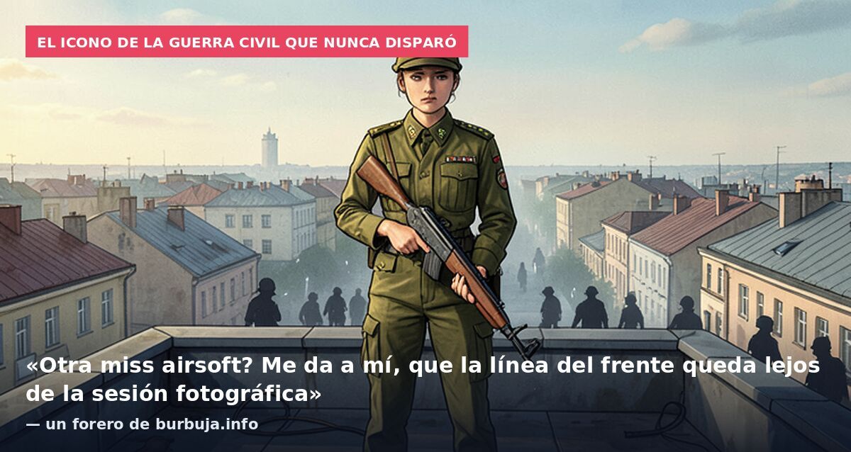 El icono de la Guerra Civil que nunca disparó: «Otra miss airsoft? Me da a mí, que la línea del frente queda lejos de la sesión fotográfica» — un forero de burbuja.info