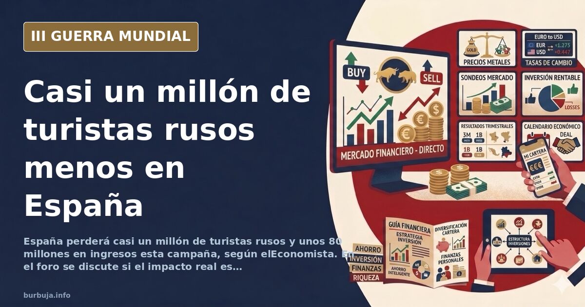 Mapa de España con rutas turísticas interrumpidas y siluetas de aviones comerciales sobre un cielo desaturado