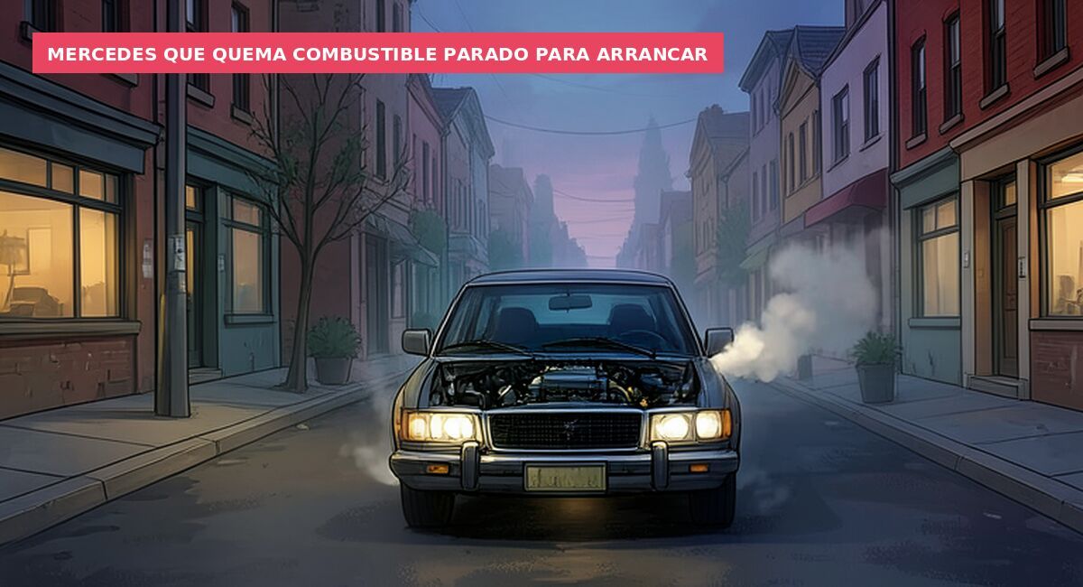 Mercedes que quema combustible parado para arrancar
