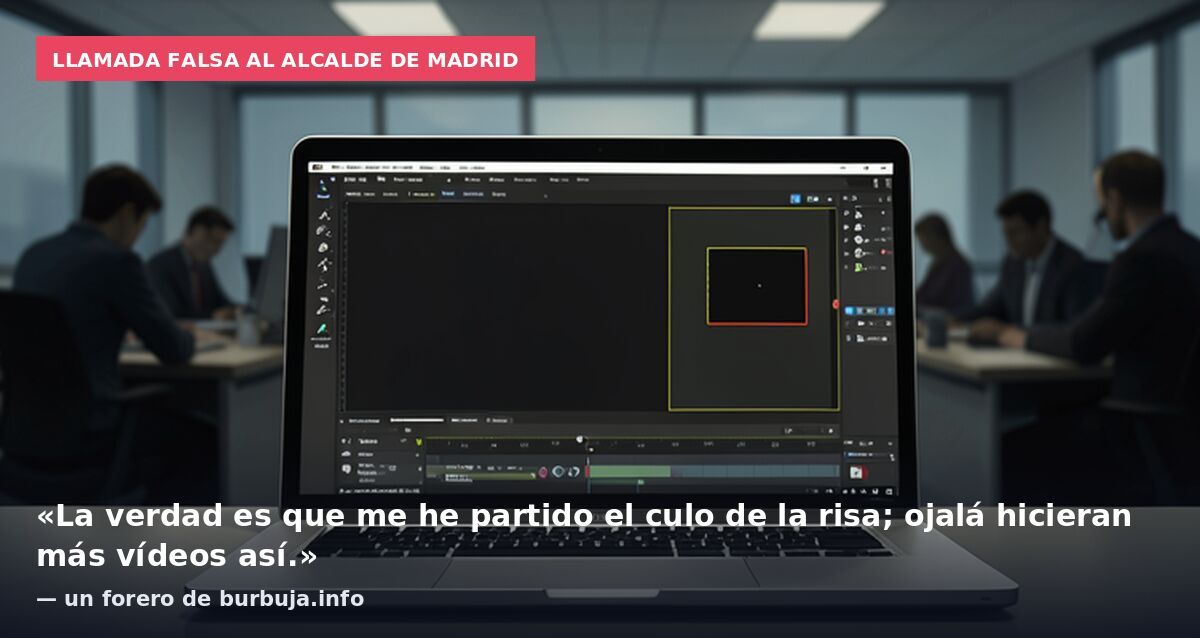 Llamada falsa al alcalde de Madrid: «La verdad es que me he partido el culo de la risa; ojalá hicieran más vídeos así.» — un forero de burbuja.info