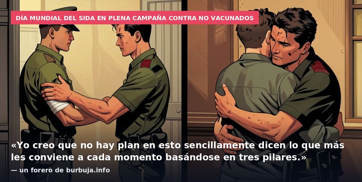 Día mundial del sida en plena campaña contra no vacunados: «Yo creo que no hay plan en esto sencillamente dicen lo que más les conviene a cada momento basándose en tres pilares.» — un forero de burbuja.info