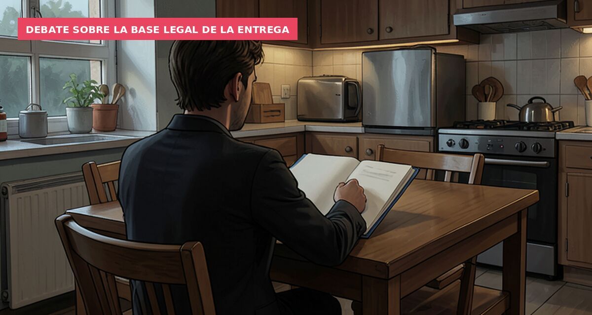 Debate sobre la base legal de la entrega