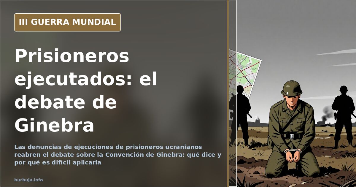 Ejecuciones denunciadas de prisioneros: el límite de Ginebra