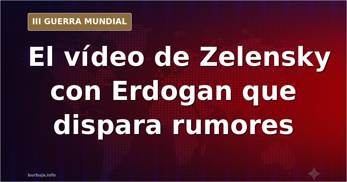 Dos mandatarios en una rueda de prensa oficial, con un plano de Zelensky centrado en sus gestos tras la reunión con Erdogan