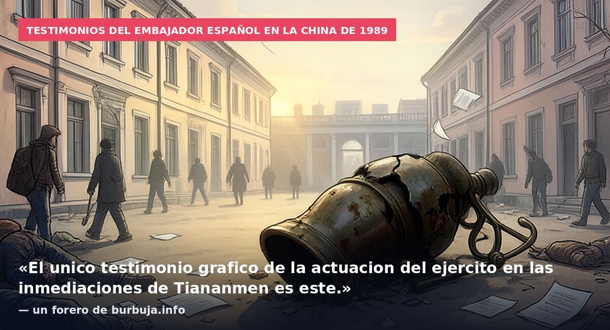 Testimonios del embajador español en la China de 1989: «El unico testimonio grafico de la actuacion del ejercito en las inmediaciones de Tiananmen es este.» — un forero de burbuja.info