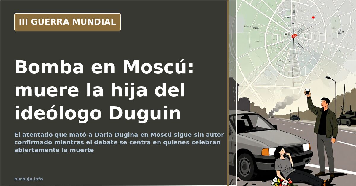 El asesinato de Daria Dugina y las teorías sobre el autor