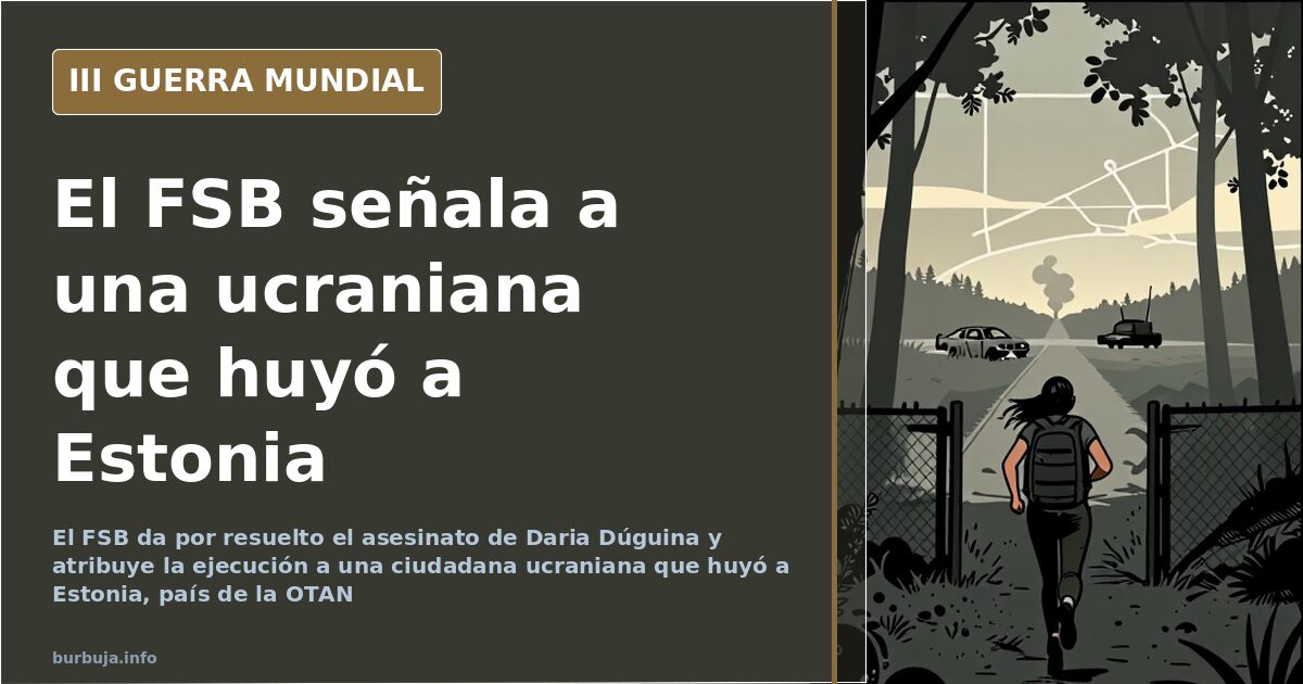 El FSB atribuye a Ucrania el asesinato de Dúguina
