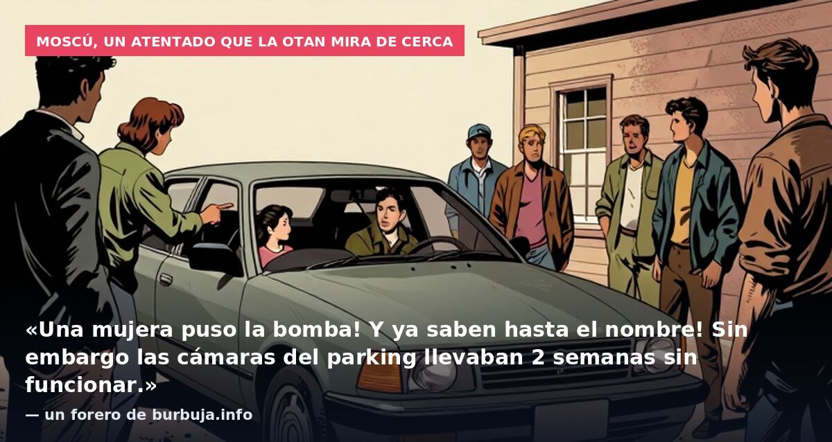 Moscú, un atentado que la OTAN mira de cerca: «Una mujera puso la bomba! Y ya saben hasta el nombre! Sin embargo las cámaras del parking llevaban 2 semanas sin funcionar.» — un forero de burbuja.info