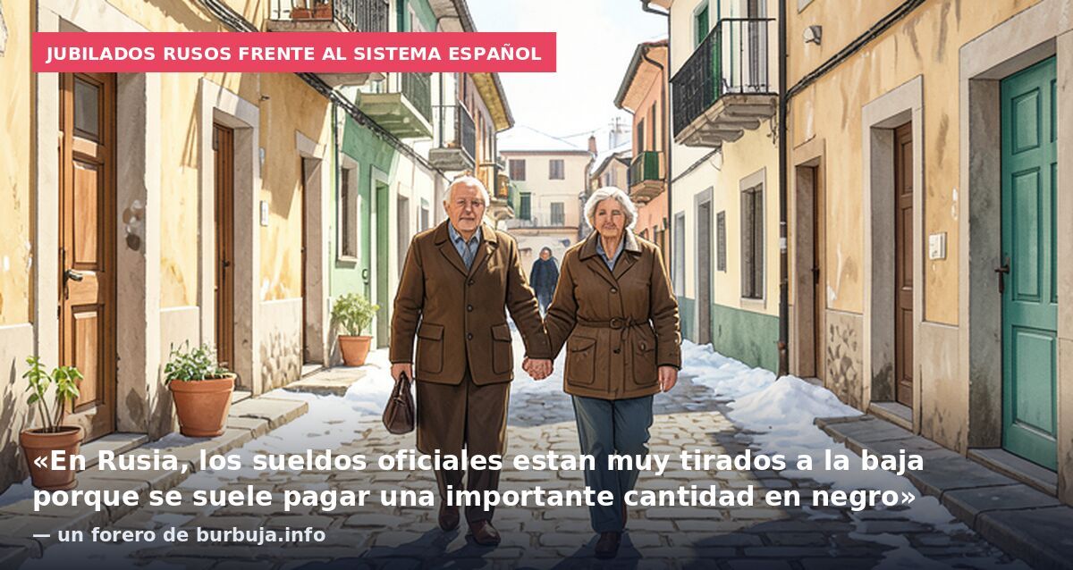 Jubilados rusos frente al sistema español: «En Rusia, los sueldos oficiales estan muy tirados a la baja porque se suele pagar una importante cantidad en negro» — un forero de burbuja.info