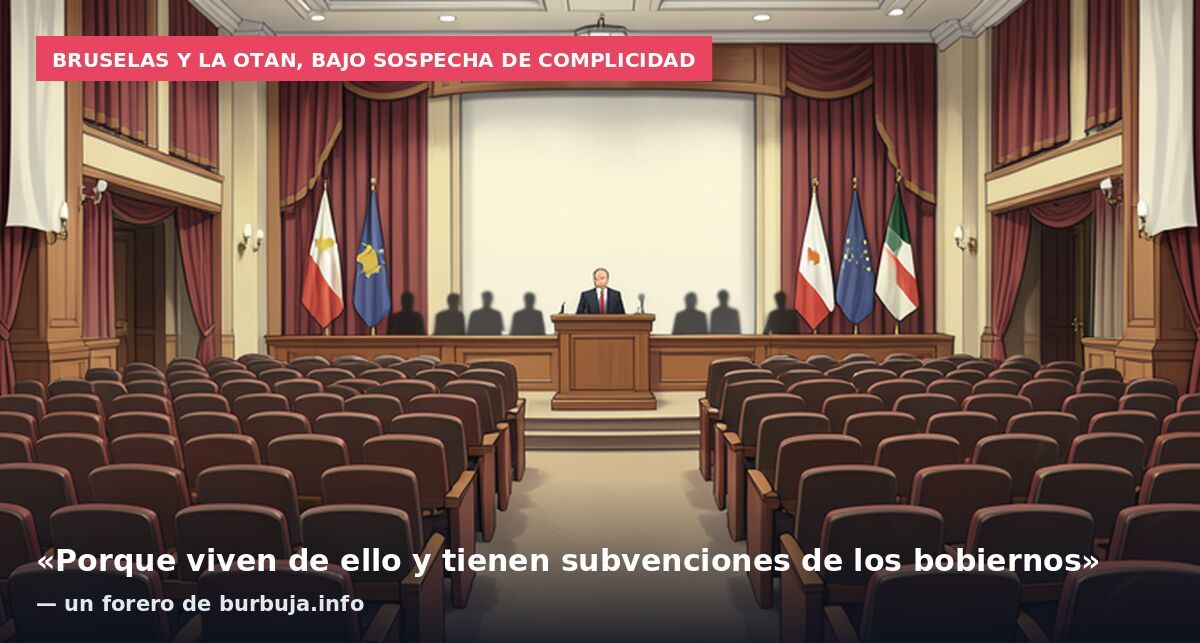 Bruselas y la OTAN, bajo sospecha de complicidad: «Porque viven de ello y tienen subvenciones de los bobiernos» — un forero de burbuja.info