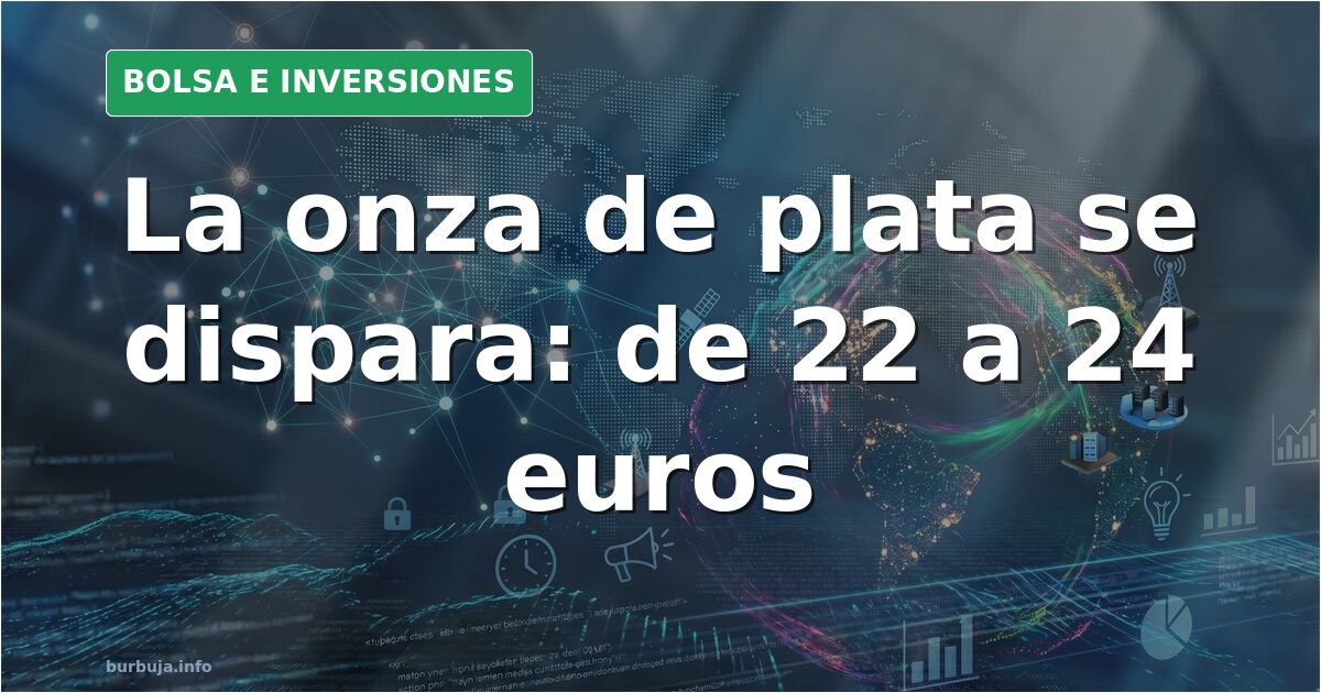 Comprar plata online en Europa: de 22,05€ a 24€ la onza