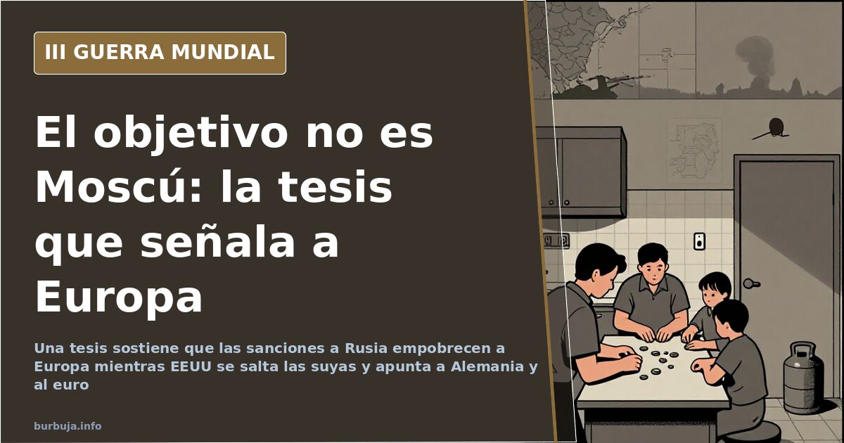 La tesis que apunta a Alemania tras las sanciones a Rusia