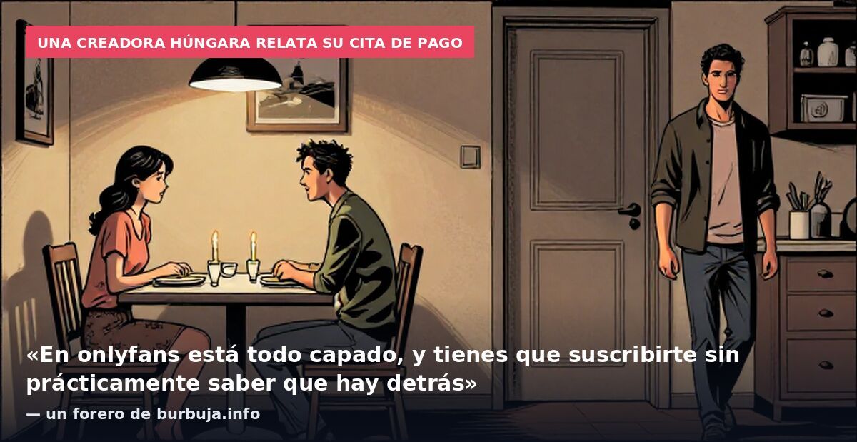 Una creadora húngara relata su cita de pago: «En onlyfans está todo capado, y tienes que suscribirte sin prácticamente saber que hay detrás» — un forero de burbuja.info