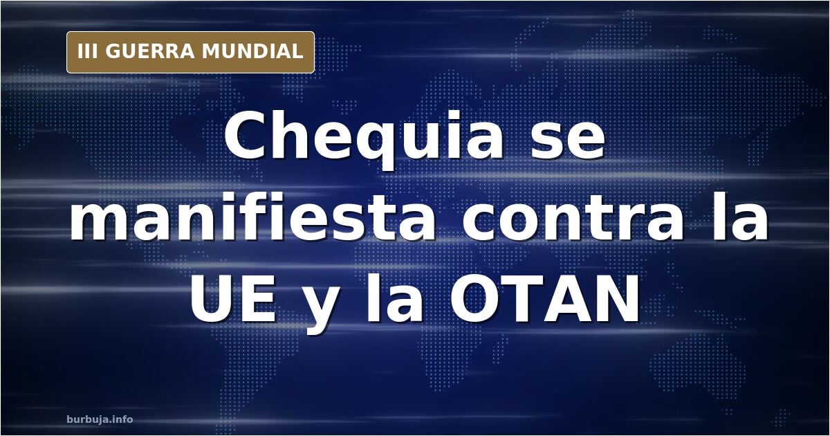 Manifestación masiva en Chequia contra la UE y la OTAN
