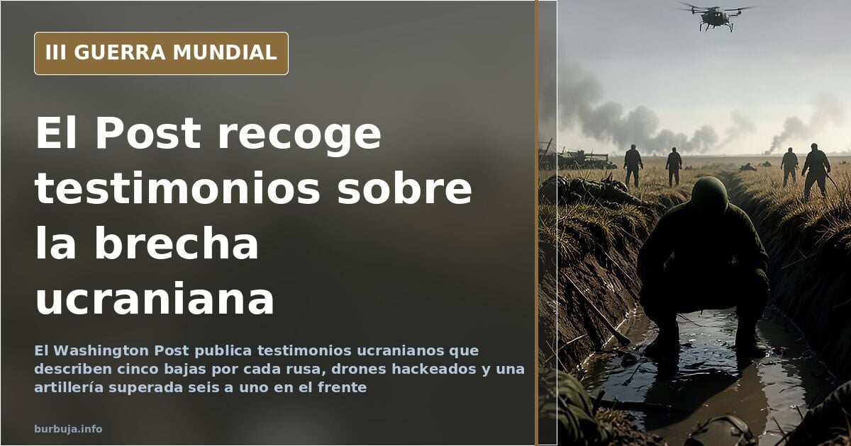 El Washington Post recoge testimonios sobre la brecha tecnológica ucraniana