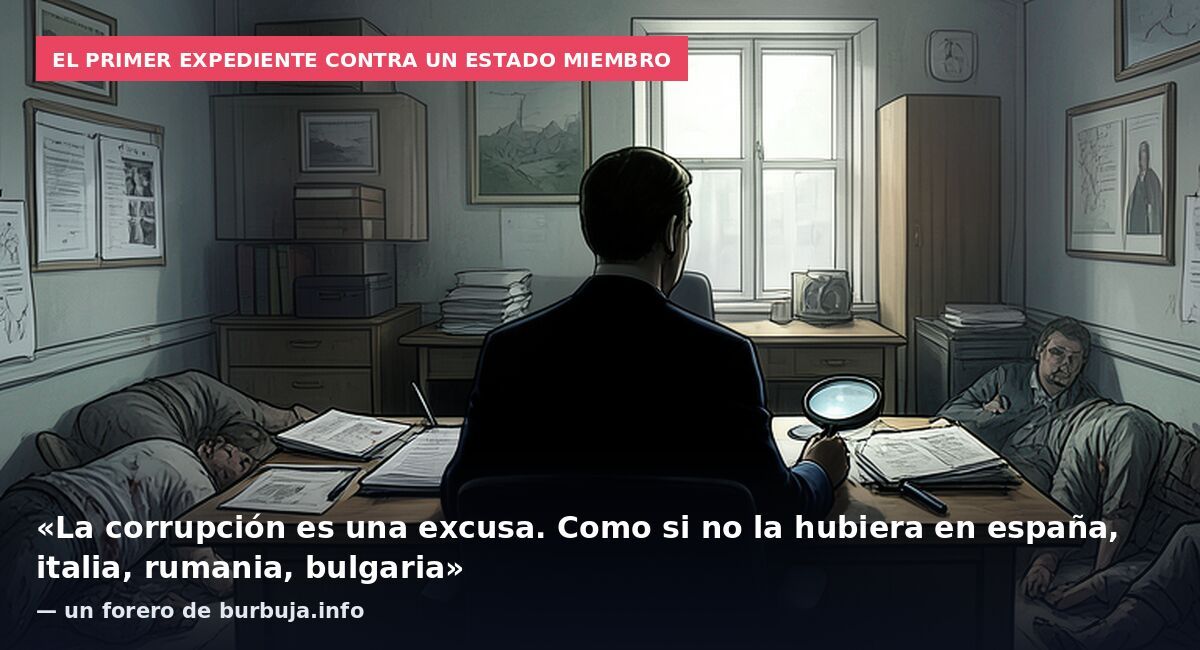 El primer expediente contra un Estado miembro: «La corrupción es una excusa. Como si no la hubiera en españa, italia, rumania, bulgaria» — un forero de burbuja.info