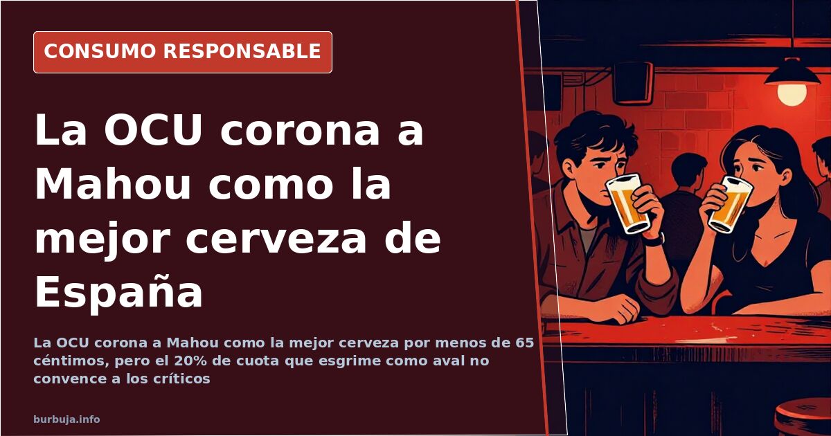 Vasos de cerveza rubia servida de barril, imagen sobre la mejor cerveza de España según la OCU y su relación precio-valor