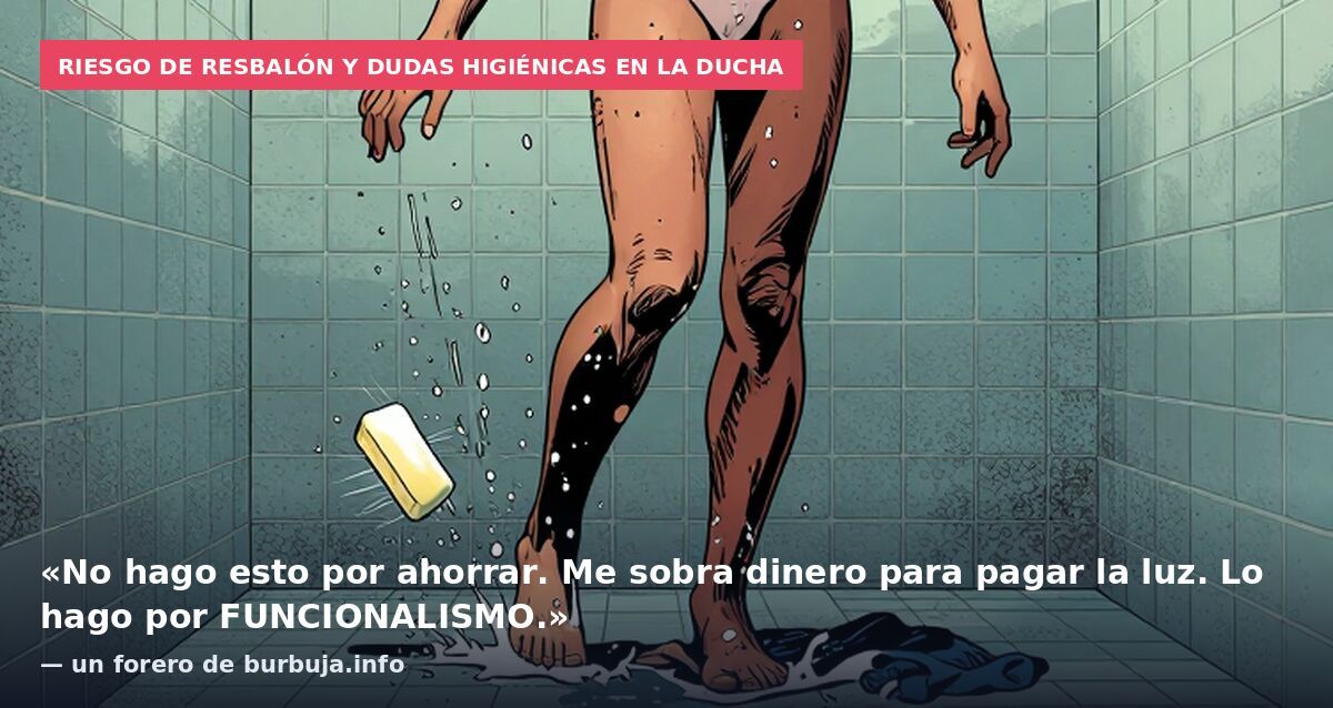 Riesgo de resbalón y dudas higiénicas en la ducha: «No hago esto por ahorrar. Me sobra dinero para pagar la luz. Lo hago por FUNCIONALISMO.» — un forero de burbuja.info