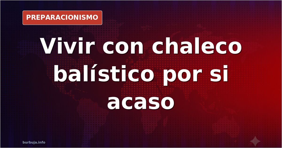 Chaleco balístico táctico con placas y bolsillos, equipamiento prepper para protección personal diaria