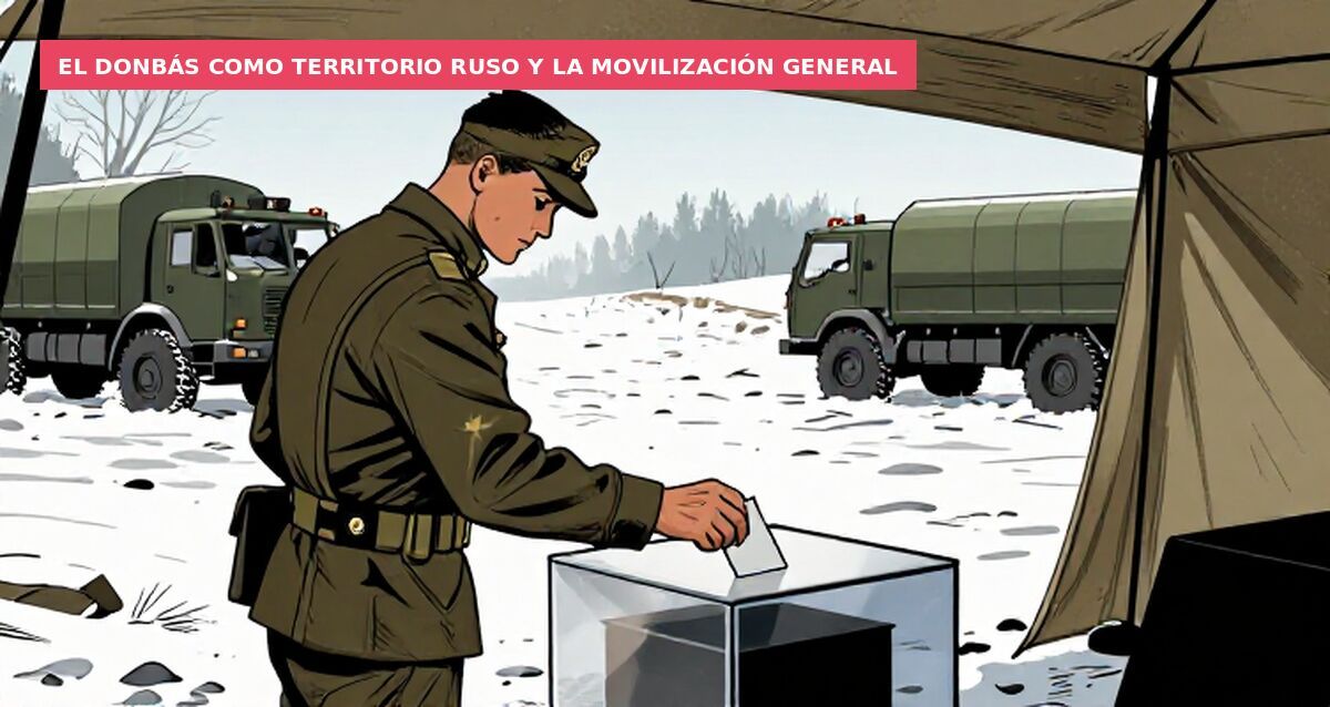 El Donbás como territorio ruso y la movilización general