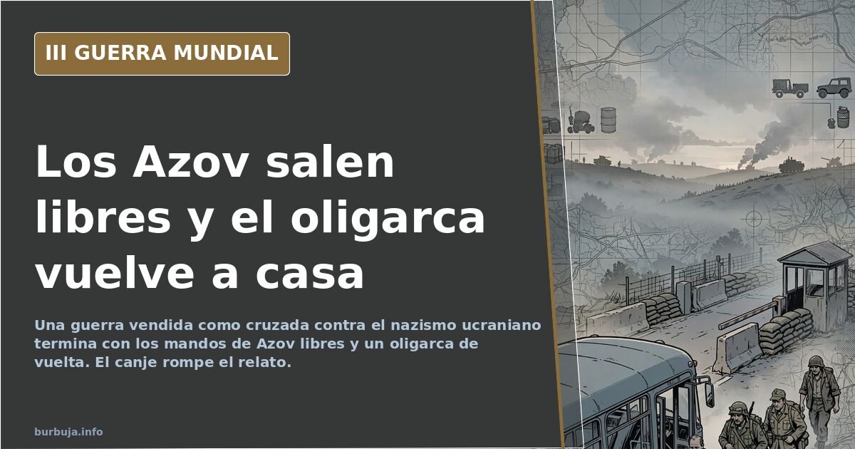 Escena de un intercambio de prisioneros en la guerra de Ucrania