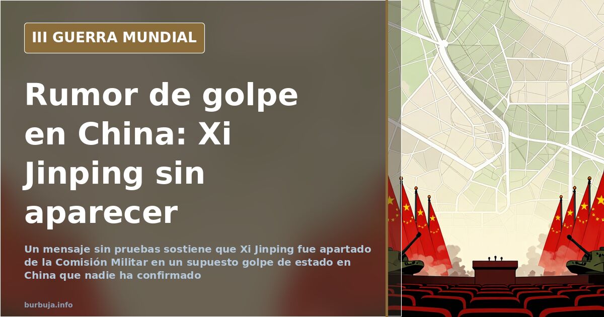 Rumores de golpe de estado en China: Xi Jinping no da señales