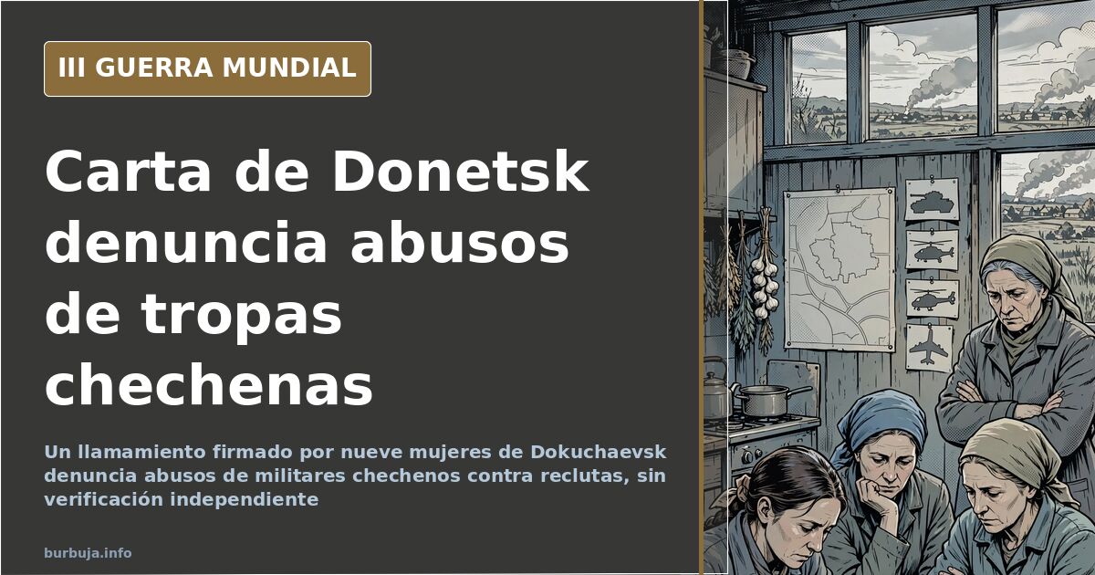 Denuncian abusos de militares chechenos a reclutas de Donetsk