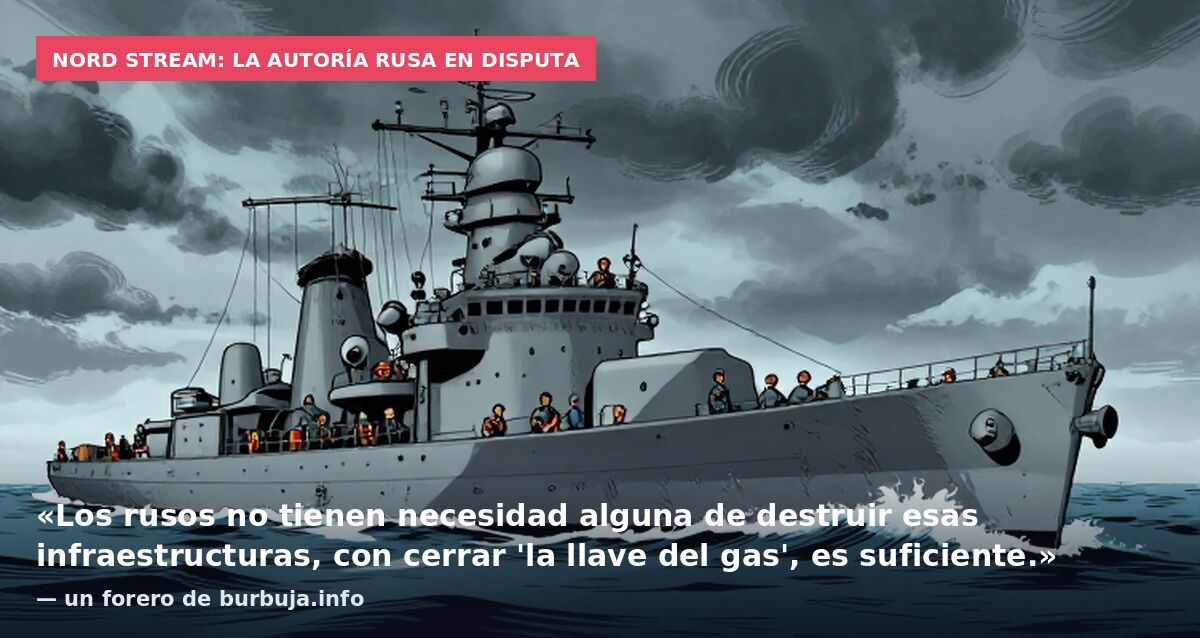 Nord Stream: la autoría rusa en disputa: «Los rusos no tienen necesidad alguna de destruir esas infraestructuras, con cerrar 'la llave del gas', es suficiente.» — un forero de burbuja.info