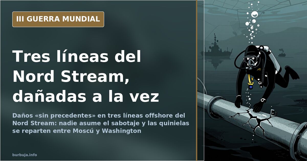 Tuberías del gasoducto Nord Stream en el fondo del mar Báltico