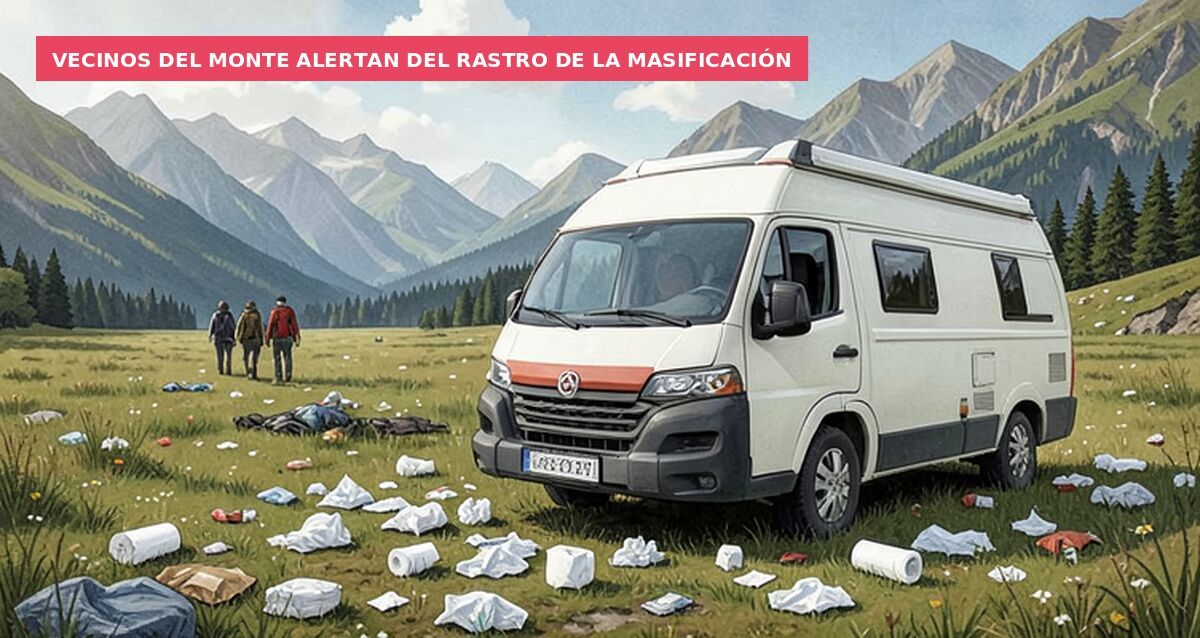Vecinos del monte alertan del rastro de la masificación