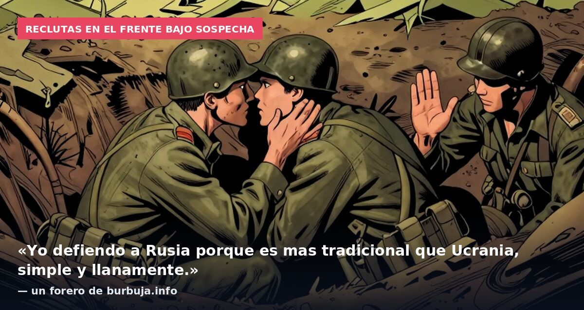 Reclutas en el frente bajo sospecha: «Yo defiendo a Rusia porque es mas tradicional que Ucrania, simple y llanamente.» — un forero de burbuja.info