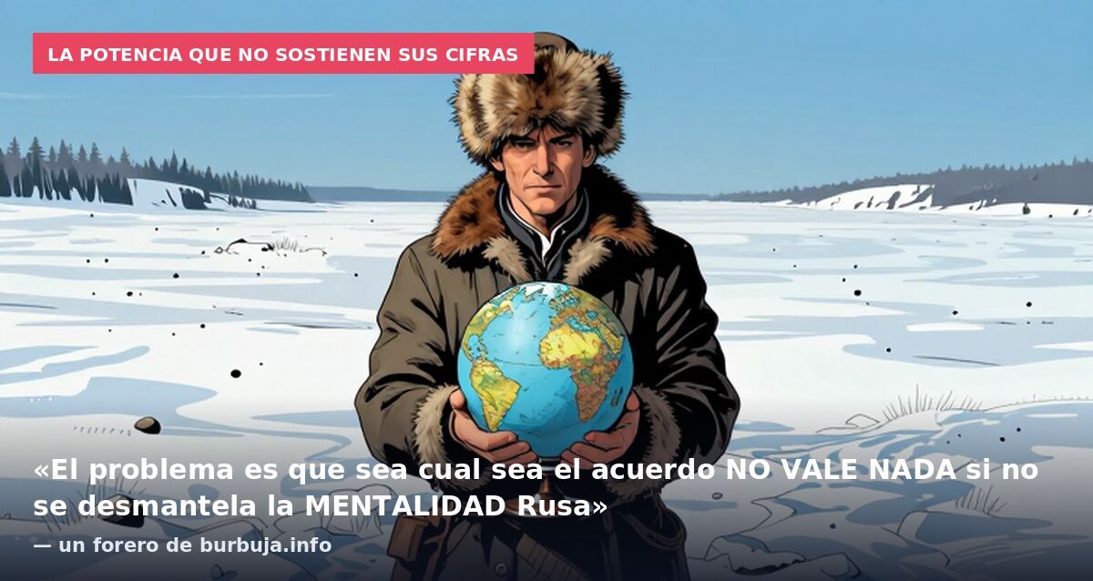 La potencia que no sostienen sus cifras: «El problema es que sea cual sea el acuerdo NO VALE NADA si no se desmantela la MENTALIDAD Rusa» — un forero de burbuja.info