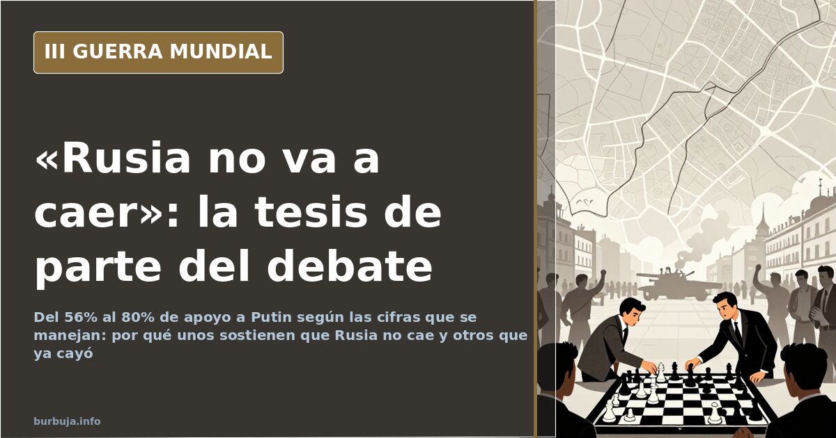 «Rusia no va a caer», según una parte del debate
