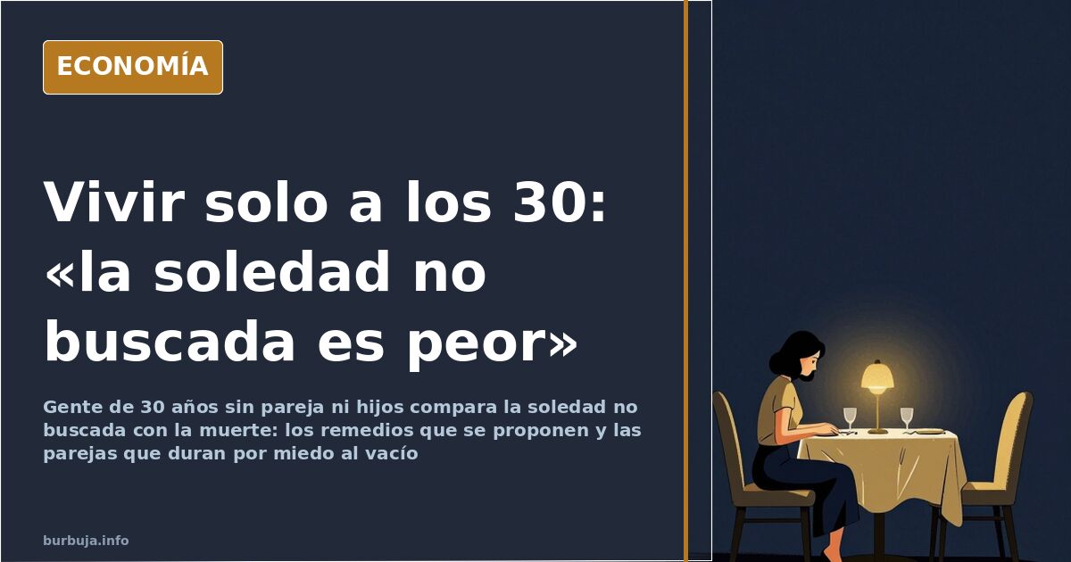 Persona sentada sola en un banco de parque al atardecer, imagen que ilustra la soledad no buscada en la vida adulta