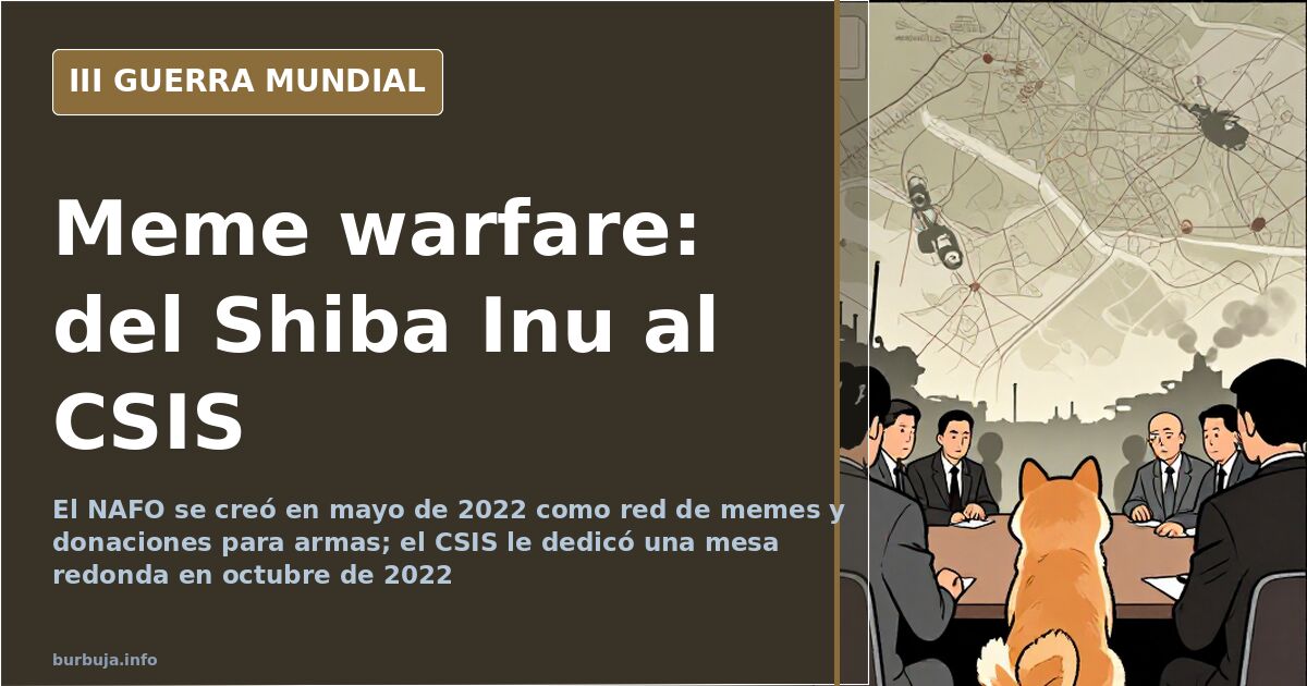 NAFO: memes, fondos para armas y una mesa redonda en el CSIS