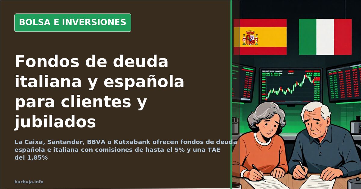 Bancos ofreciendo bonos italianos y españoles a sus clientes