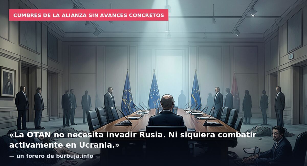 Cumbres de la Alianza sin avances concretos: «La OTAN no necesita invadir Rusia. Ni siquiera combatir activamente en Ucrania.» — un forero de burbuja.info