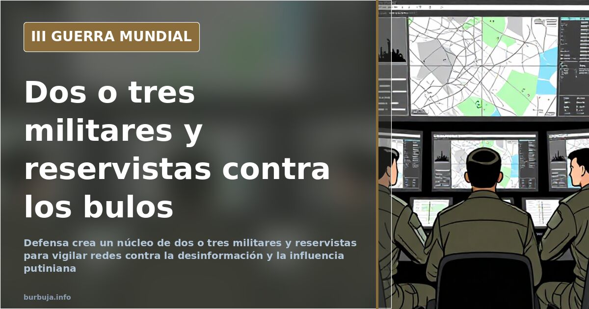 Defensa activa una unidad mínima contra la influencia putiniana